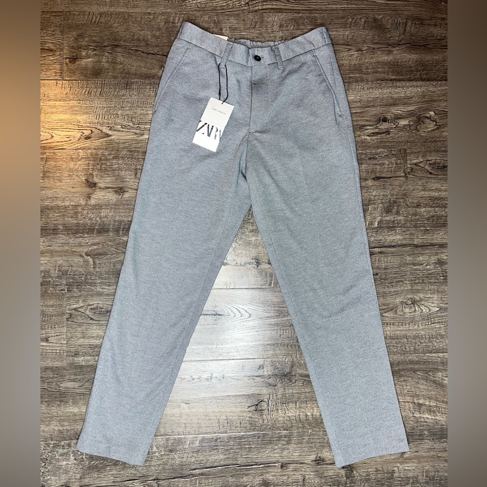 NWT Zara Easy Pant Black & White